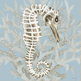 Coral Seahorse I 1 Black Framed Print Wall Art - Homeroots
