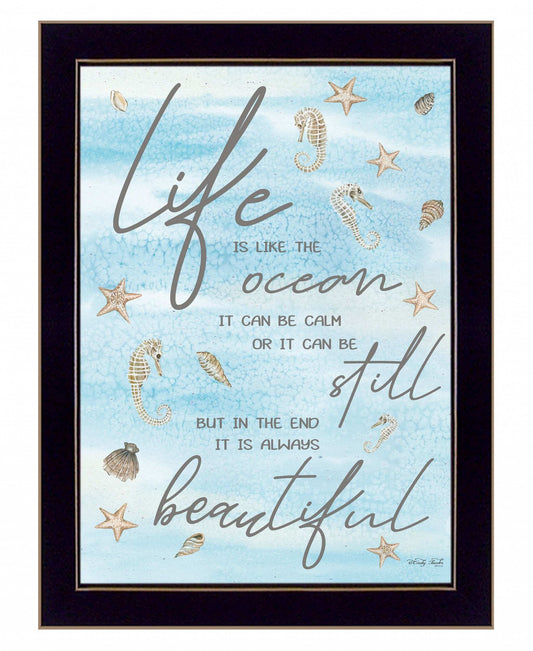 Life is Like 1 Black Framed Print Wall Art - Homeroots - Flyclothing LLC