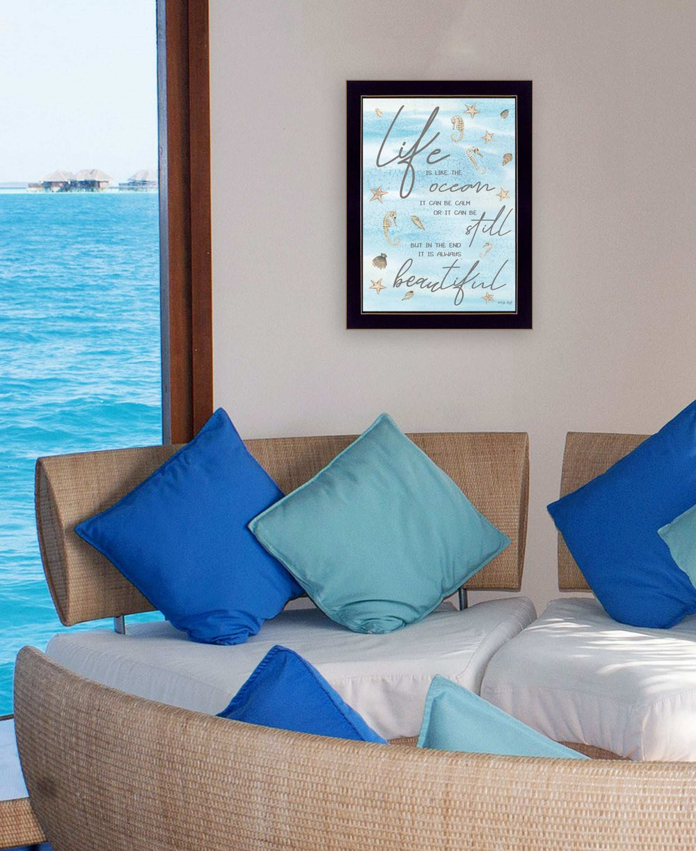 Life is Like 1 Black Framed Print Wall Art - Homeroots - Flyclothing LLC