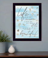 Life is Like 1 Black Framed Print Wall Art - Homeroots - Flyclothing LLC