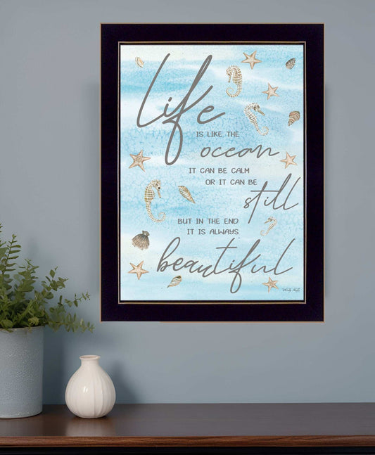Life is Like 1 Black Framed Print Wall Art - Homeroots - Flyclothing LLC