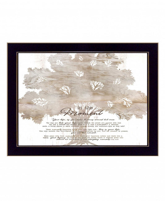 In the Moment 1 Black Framed Print Wall Art - Homeroots - Flyclothing LLC