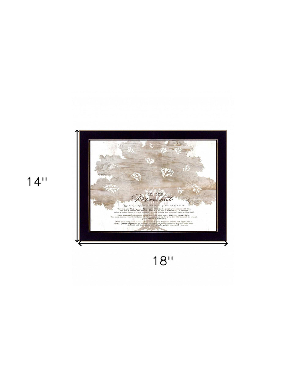 In the Moment 1 Black Framed Print Wall Art - Homeroots - Flyclothing LLC