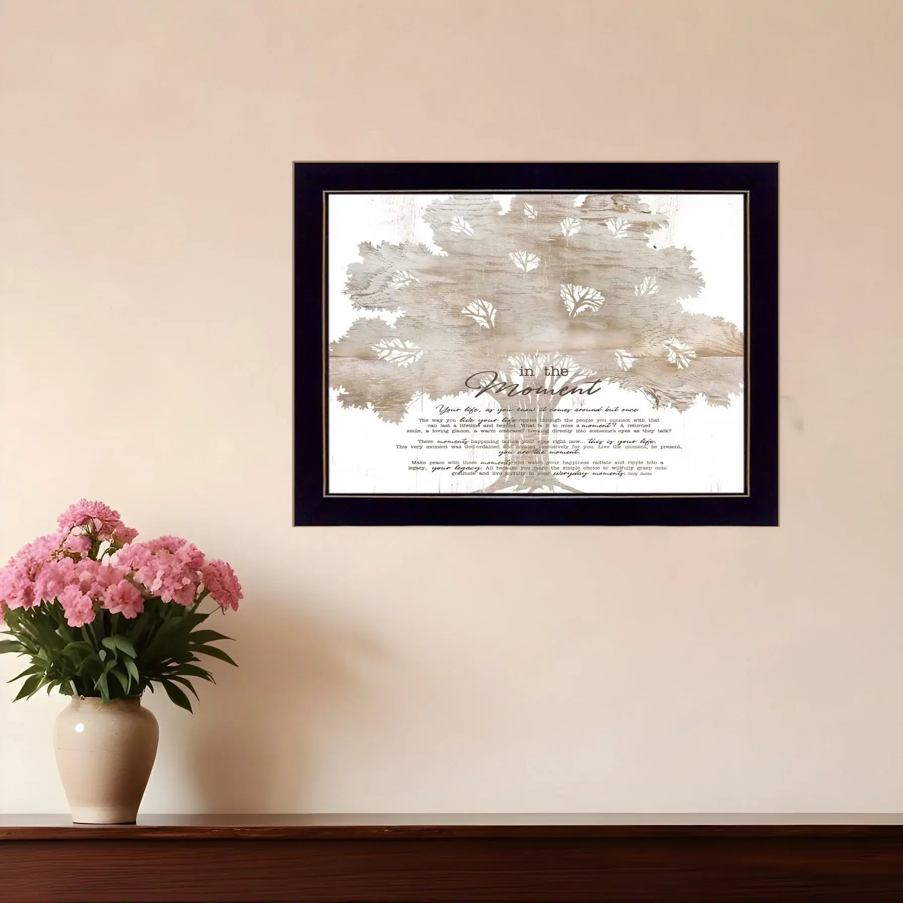 In the Moment 1 Black Framed Print Wall Art - Homeroots - Flyclothing LLC