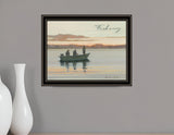 Fishing 1 Black Framed Print Wall Art - Homeroots
