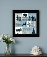 Cabin in the Woods 1 Black Framed Print Wall Art - Homeroots - Flyclothing LLC