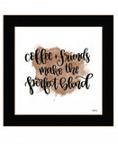 Coffee and Friends 1 Black Framed Print Wall Art - Homeroots