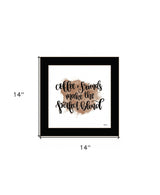 Coffee and Friends 1 Black Framed Print Wall Art - Homeroots - Flyclothing LLC