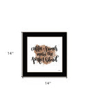 Coffee and Friends 1 Black Framed Print Wall Art - Homeroots - Flyclothing LLC