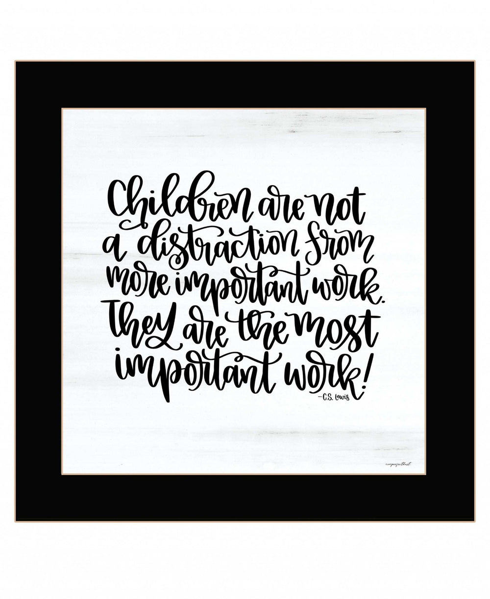 The Most Important Work 1 Black Framed Print Wall Art - Homeroots - Flyclothing LLC