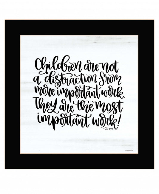 The Most Important Work 1 Black Framed Print Wall Art - Homeroots - Flyclothing LLC