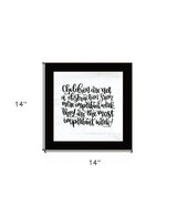 The Most Important Work 1 Black Framed Print Wall Art - Homeroots - Flyclothing LLC