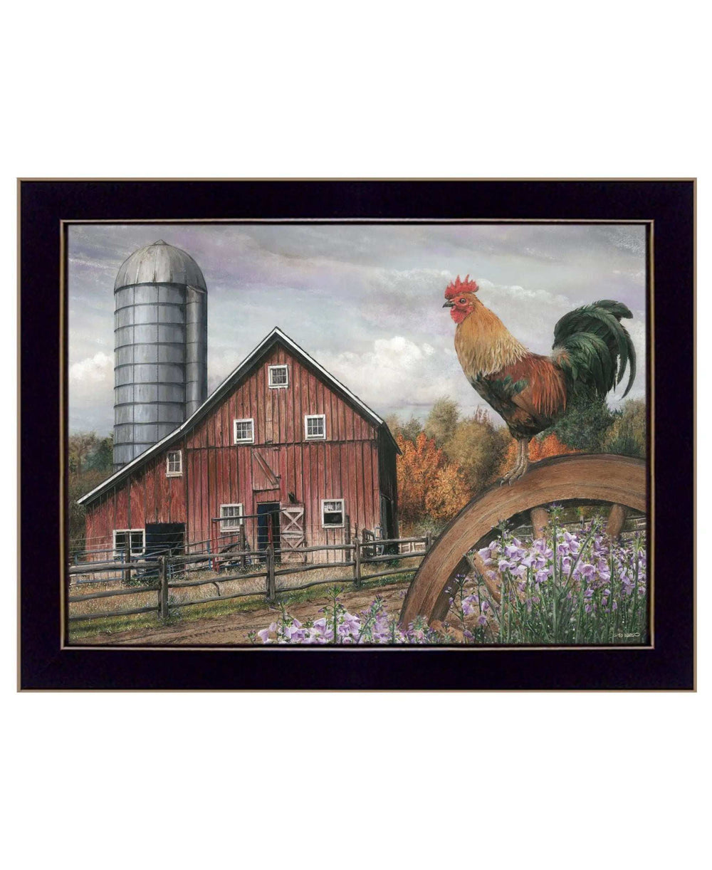 Good Morning Vermont 1 Black Framed Print Wall Art - Homeroots - Flyclothing LLC