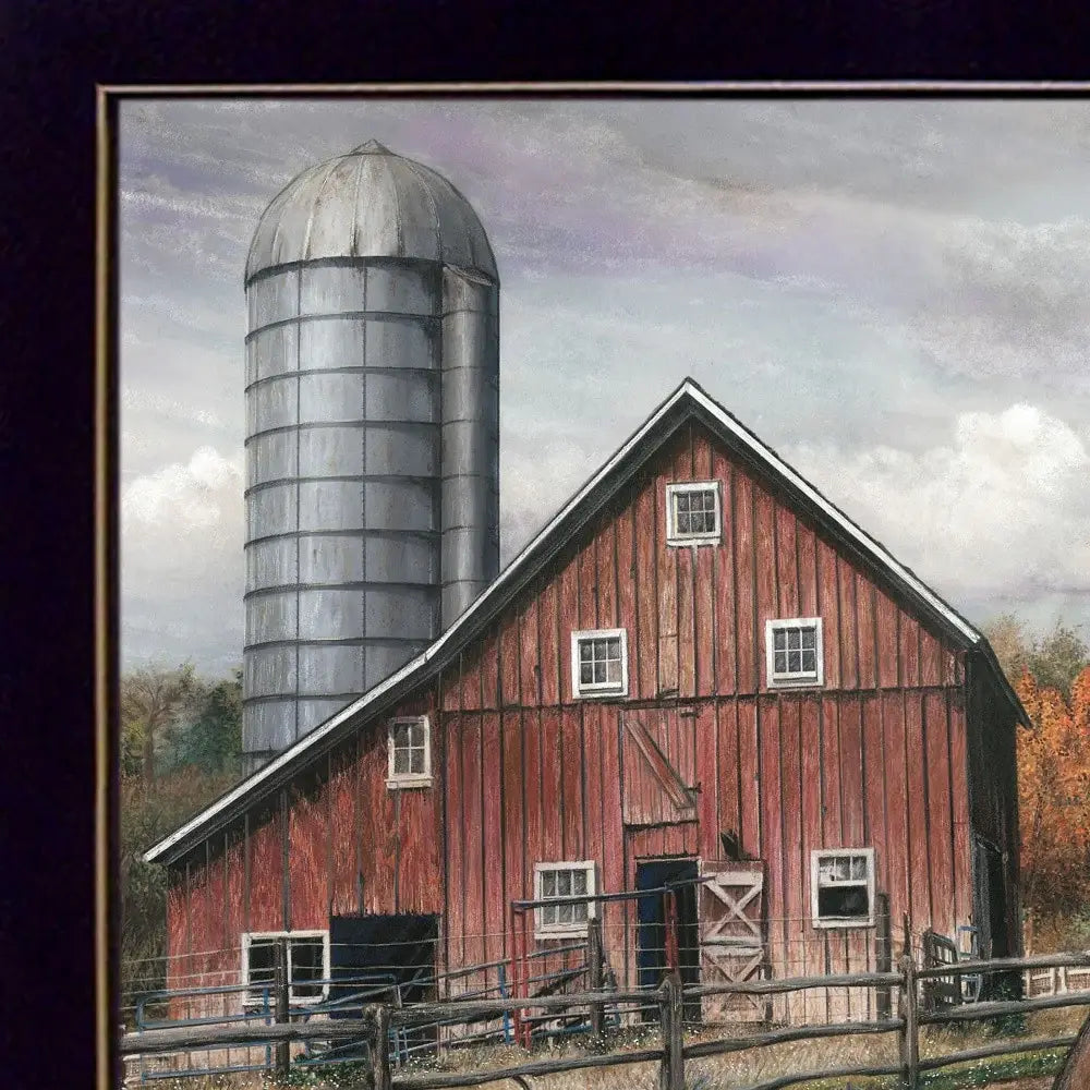 Good Morning Vermont 1 Black Framed Print Wall Art - Homeroots - Flyclothing LLC