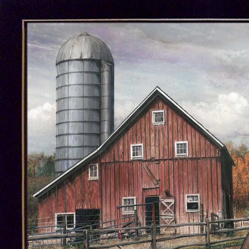 Good Morning Vermont 1 Black Framed Print Wall Art - Homeroots - Flyclothing LLC