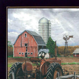 The Old Tractor 1 Black Framed Print Wall Art - Homeroots - Flyclothing LLC