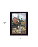The Old Tractor 1 Black Framed Print Wall Art - Homeroots - Flyclothing LLC