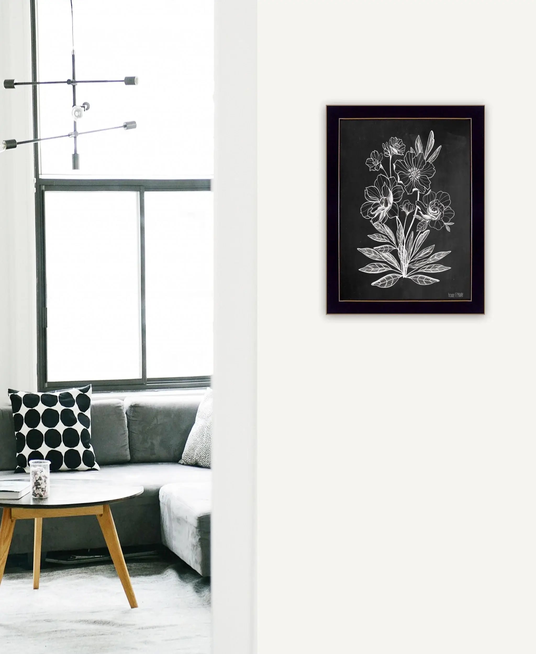 Vintage Chalkboard 1 Black Framed Print Wall Art - Homeroots - Flyclothing LLC