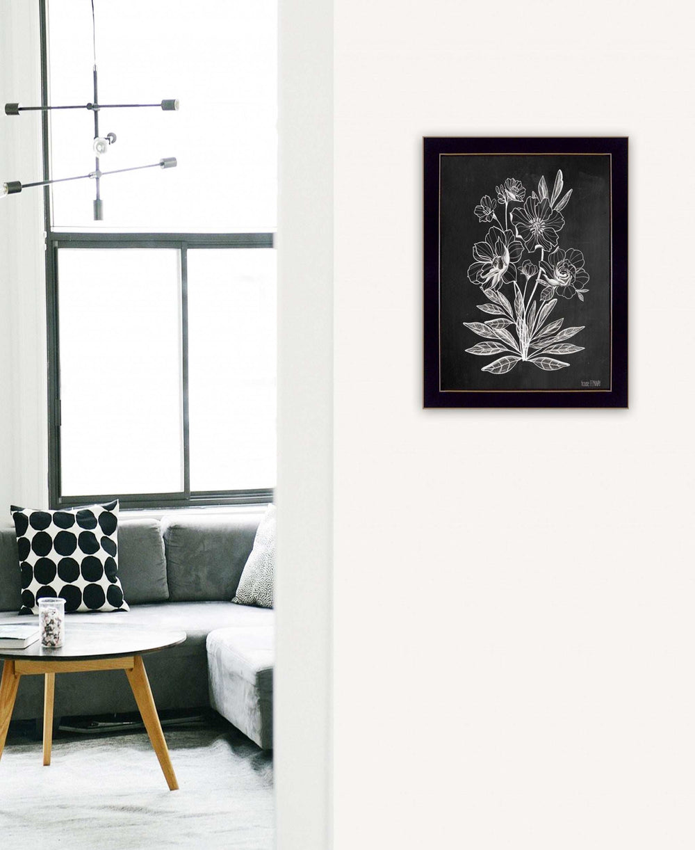 Vintage Chalkboard 1 Black Framed Print Wall Art - Homeroots - Flyclothing LLC