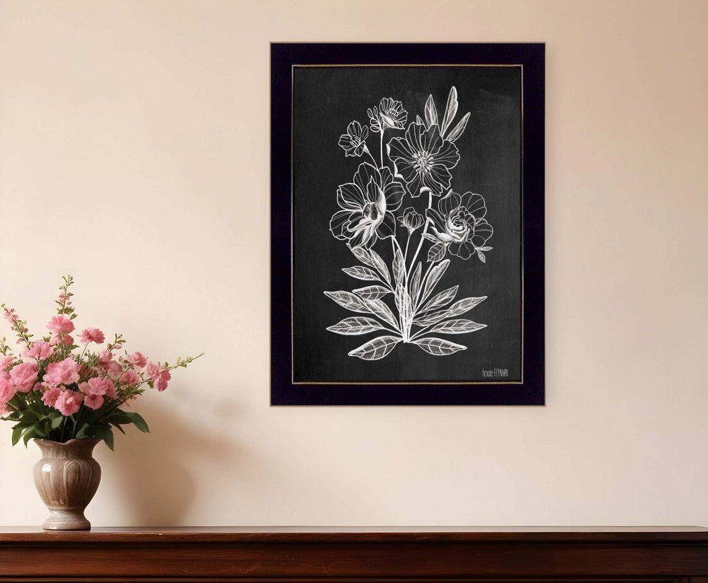 Vintage Chalkboard 1 Black Framed Print Wall Art - Homeroots - Flyclothing LLC