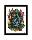 Grateful Heart 1 Black Framed Print Wall Art - Homeroots
