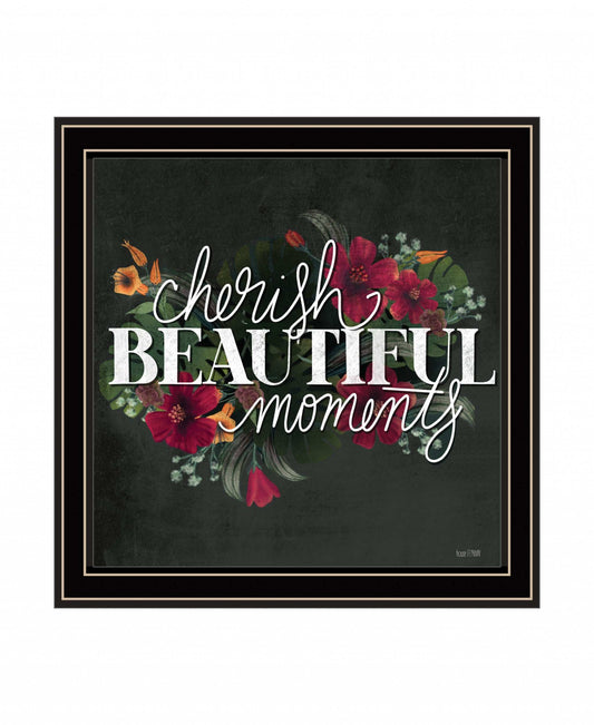 Cherish the Moments 1 Black Framed Print Wall Art - Homeroots - Flyclothing LLC
