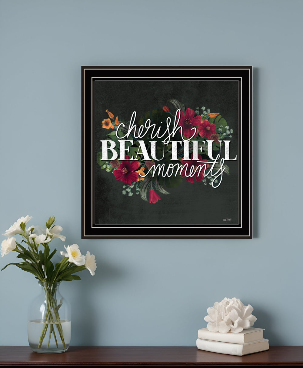 Cherish the Moments 1 Black Framed Print Wall Art - Homeroots
