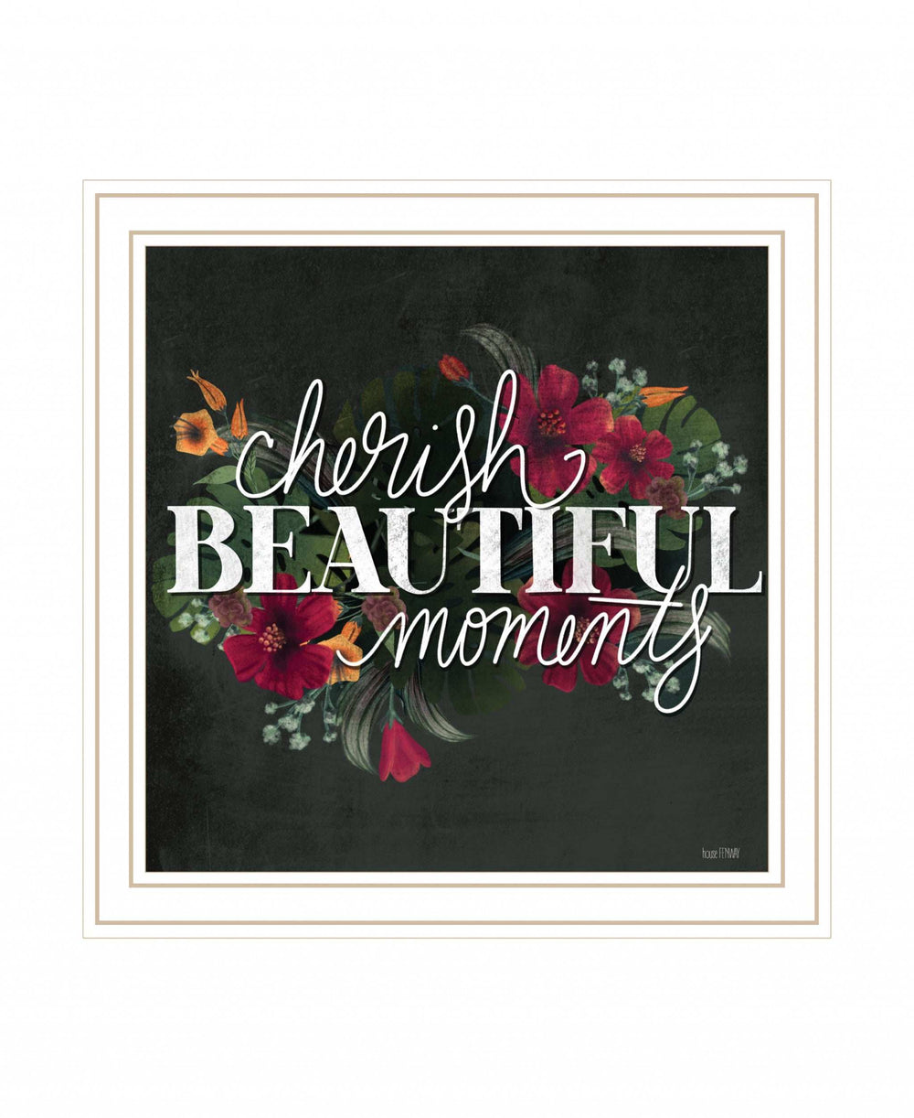 Cherish the Moments 2 White Framed Print Wall Art - Homeroots - Flyclothing LLC