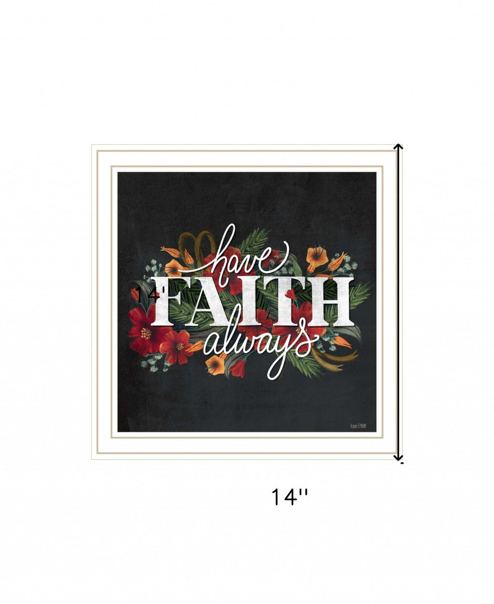 Have Faith 1 White Framed Print Wall Art - Homeroots - Flyclothing LLC