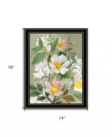Walk Humbly Floral 1 Black Framed Print Wall Art - Homeroots - Flyclothing LLC