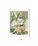 Walk Humbly Floral 2 White Framed Print Wall Art - Homeroots - Flyclothing LLC