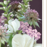 Wild For Plum Bouquet 1 White Framed Print Wall Art - Homeroots - Flyclothing LLC
