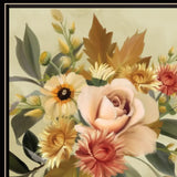 Autumn Bouquet 1 Black Framed Print Wall Art - Homeroots - Flyclothing LLC