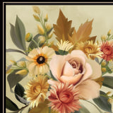 Autumn Bouquet 1 Black Framed Print Wall Art - Homeroots