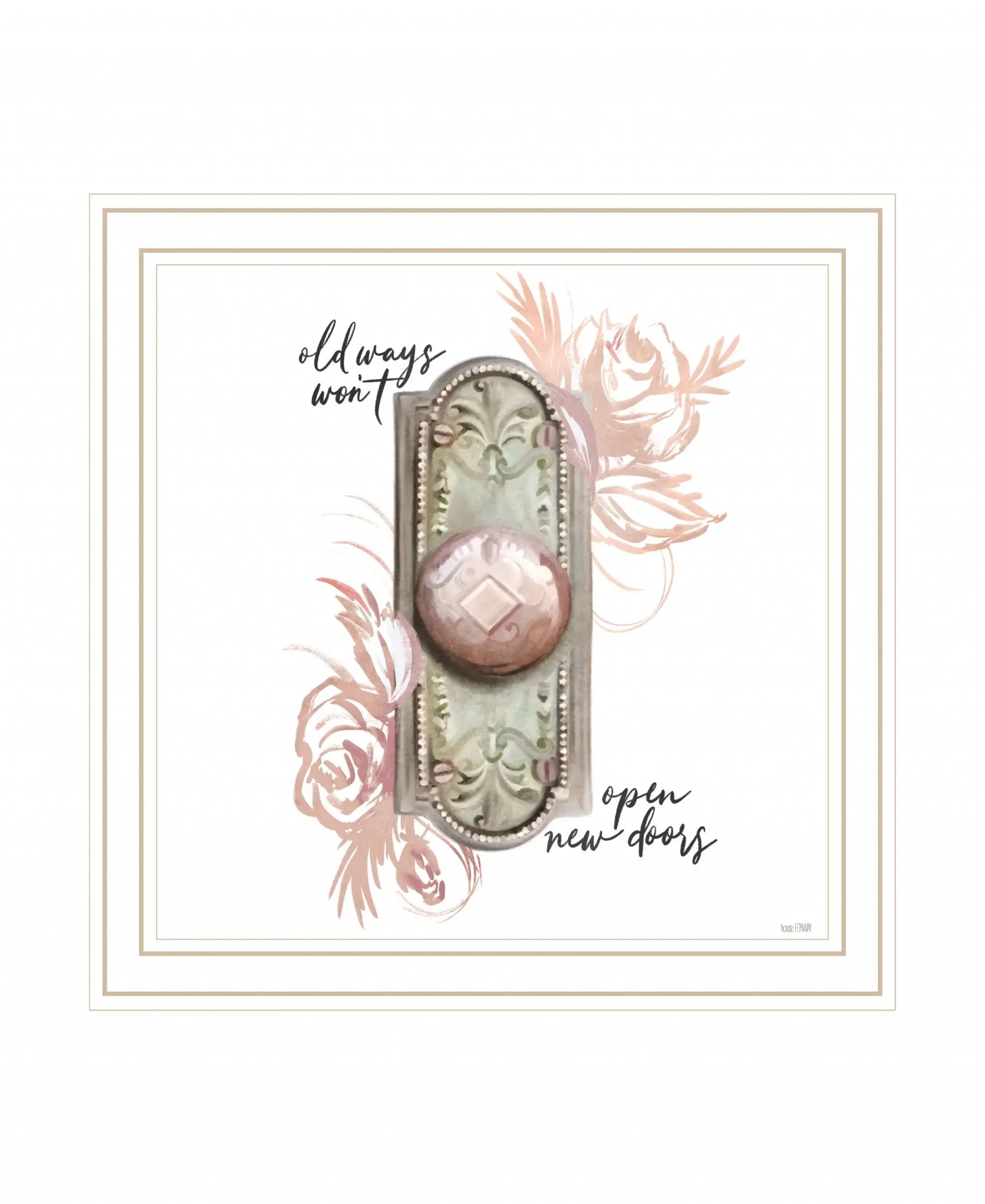 Old Ways in Blush 2 White Framed Print Wall Art - Homeroots - Flyclothing LLC
