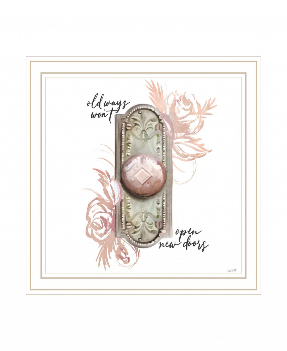 Old Ways in Blush 2 White Framed Print Wall Art - Homeroots - Flyclothing LLC