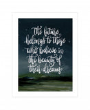 Beauty of Your Dreams 1 White Framed Print Wall Art - Homeroots
