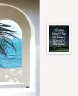 Beauty of Your Dreams 1 White Framed Print Wall Art - Homeroots - Flyclothing LLC