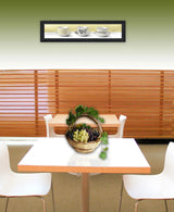 Stack of Tea CupsYellow Black Framed Print Kitchen Wall Art - Homeroots - Flyclothing LLC