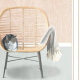 Happy Cat 2 White Framed Print Wall Art - Homeroots - Flyclothing LLC