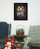 Love Grows Here 1 Black Framed Print Wall Art - Homeroots - Flyclothing LLC