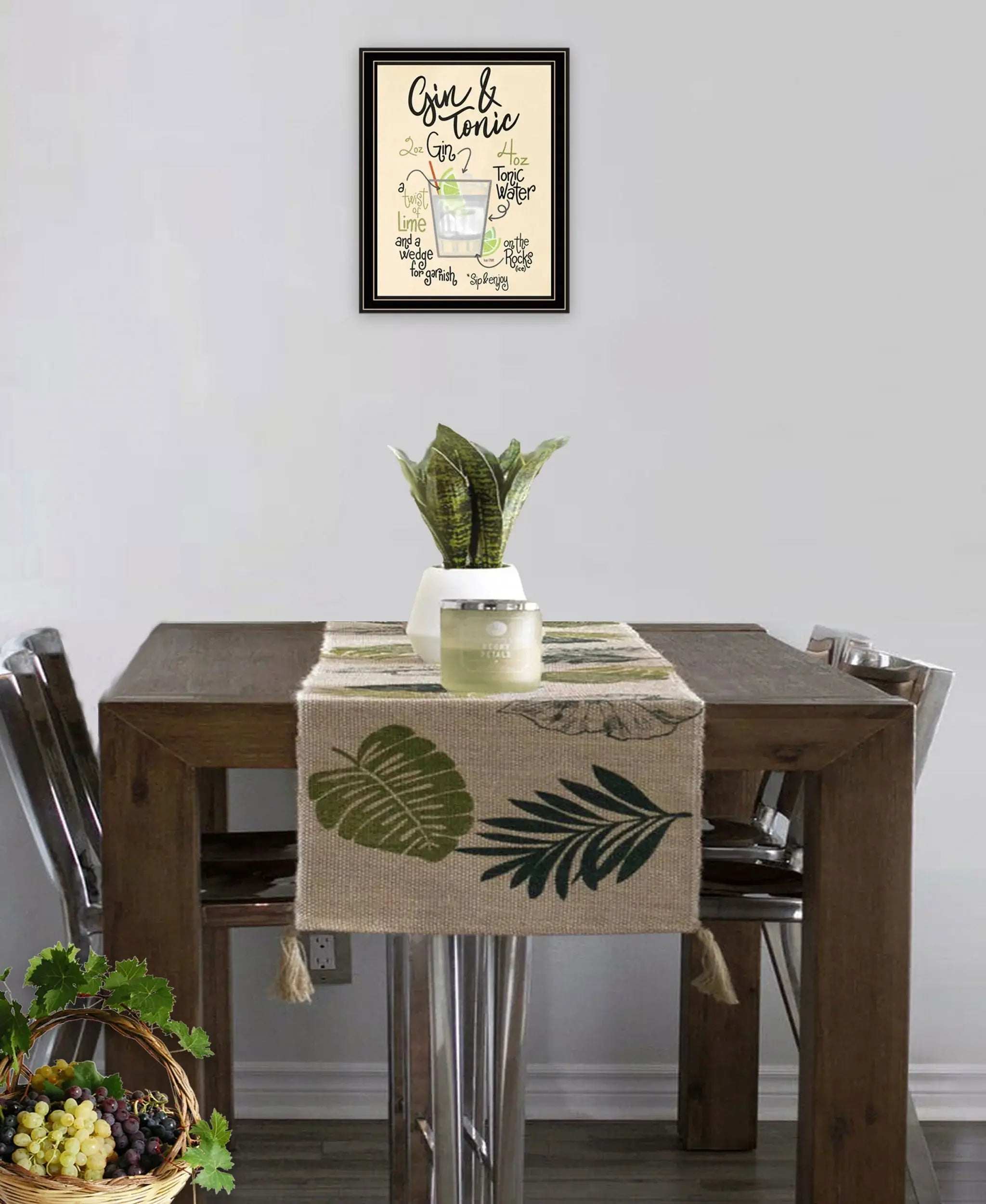 Gin and Tonic 1 Black Framed Print Wall Art - Homeroots - Flyclothing LLC