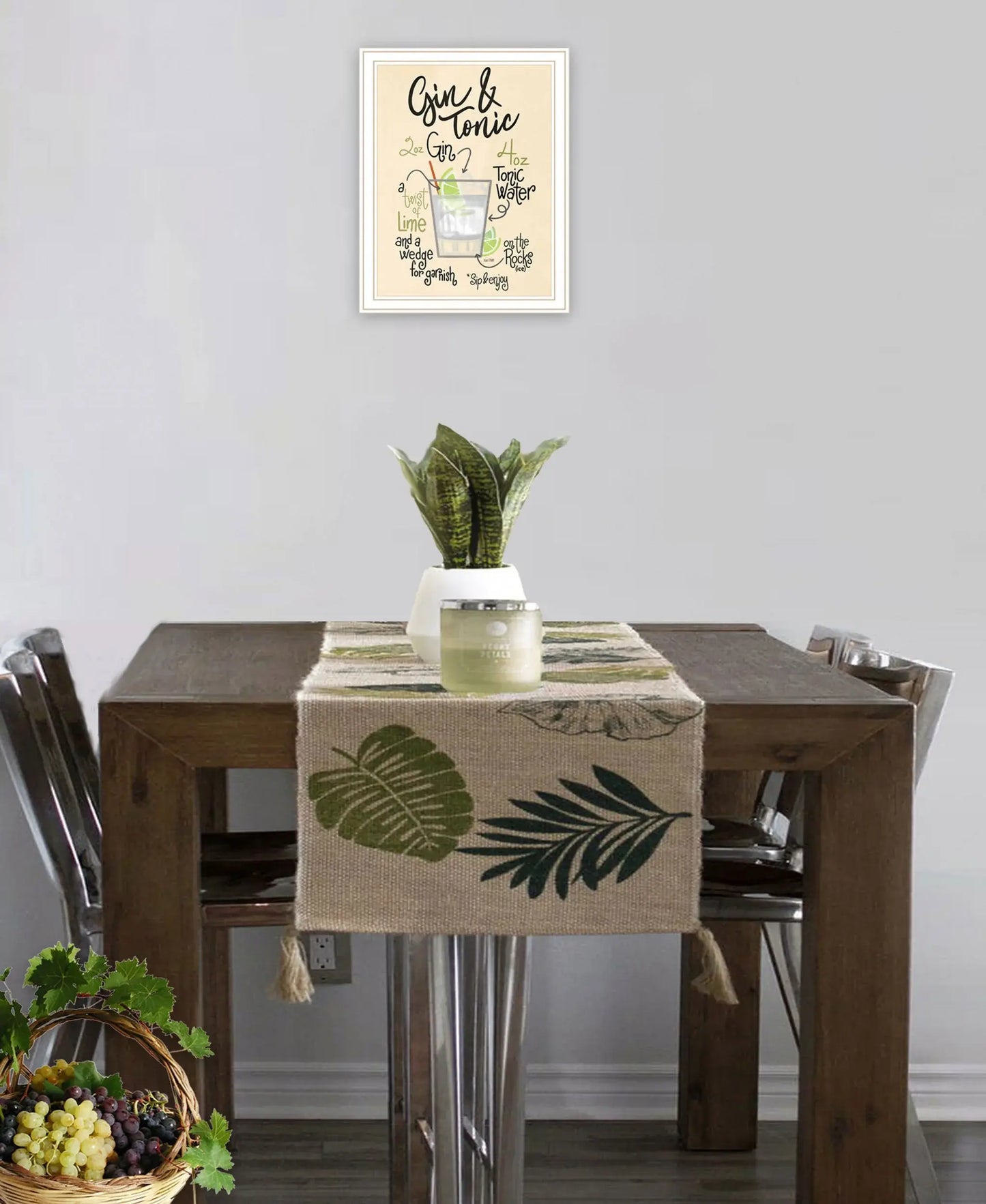 Gin and Tonic 2 White Framed Print Wall Art - Homeroots - Flyclothing LLC