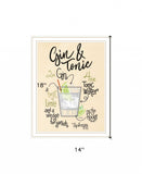 Gin and Tonic 2 White Framed Print Wall Art - Homeroots - Flyclothing LLC