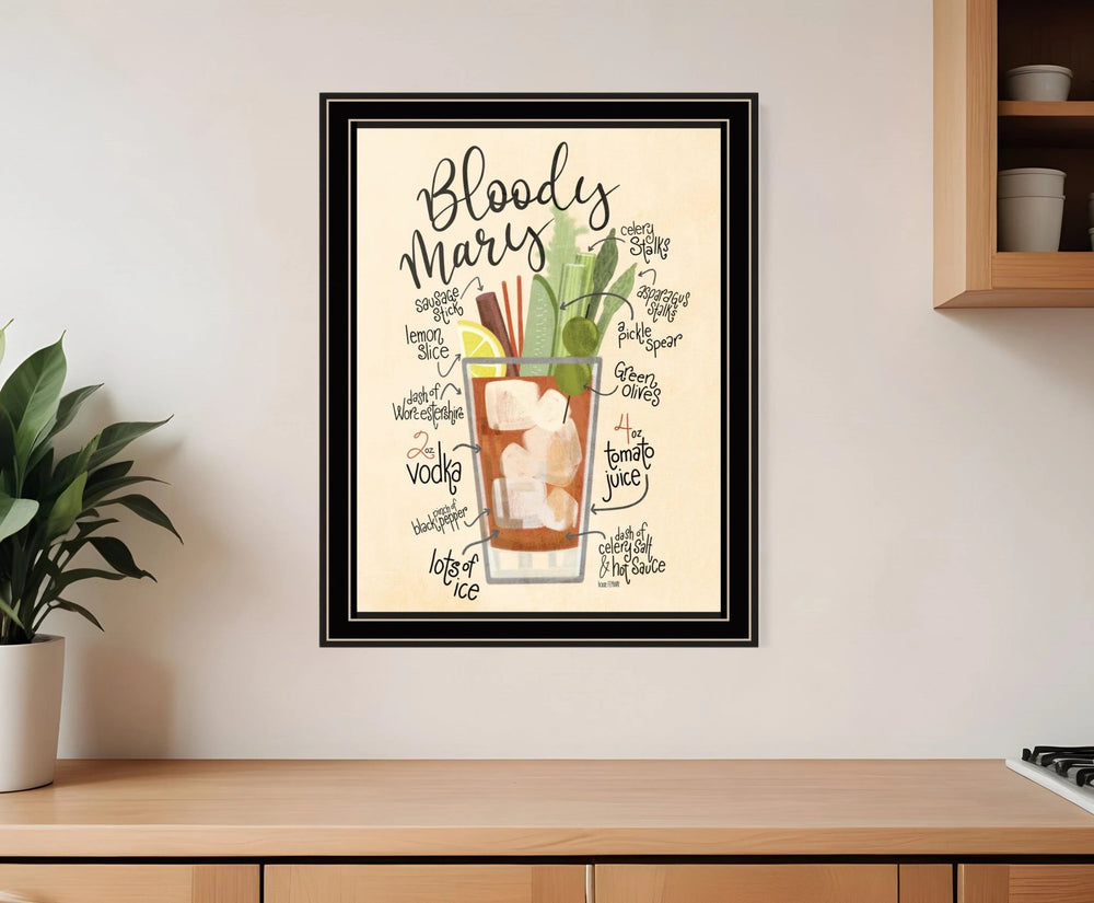 Bloody Mary 1 Black Framed Print Wall Art - Homeroots