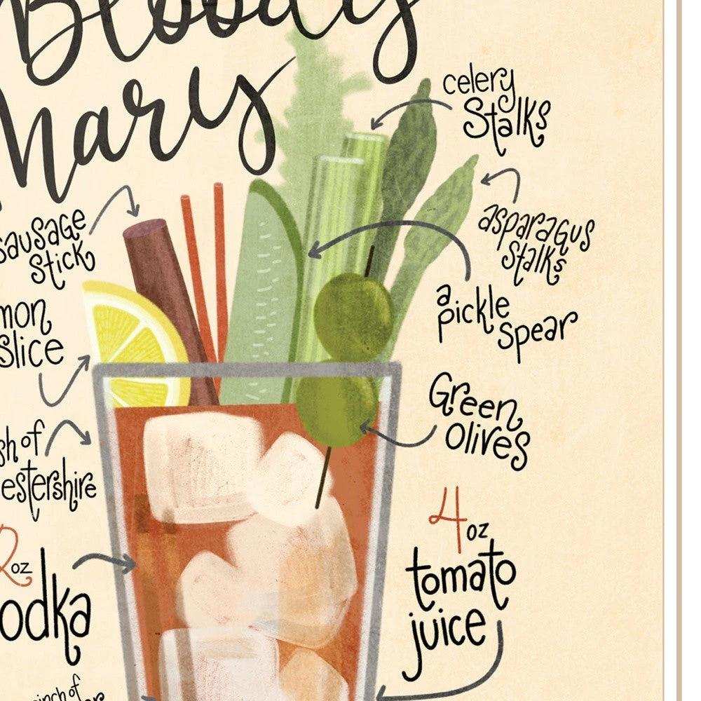 Bloody Mary 2 White Framed Print Wall Art - Homeroots - Flyclothing LLC