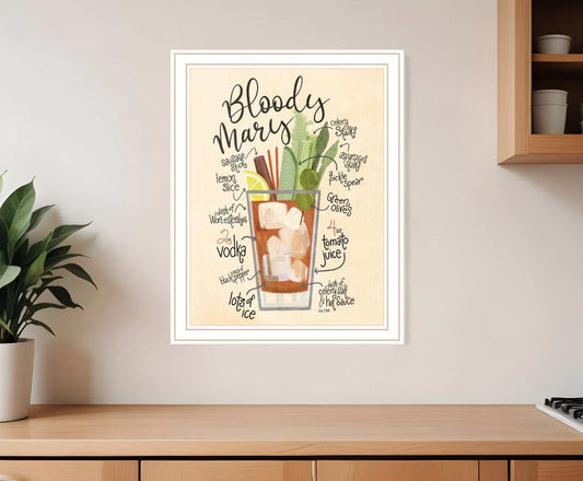 Bloody Mary 2 White Framed Print Wall Art - Homeroots - Flyclothing LLC