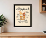 Old Fashioned 1 Black Framed Print Wall Art - Homeroots