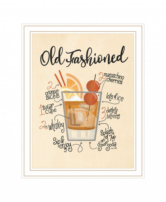 Old Fashioned 2 White Framed Print Wall Art - Homeroots - Flyclothing LLC