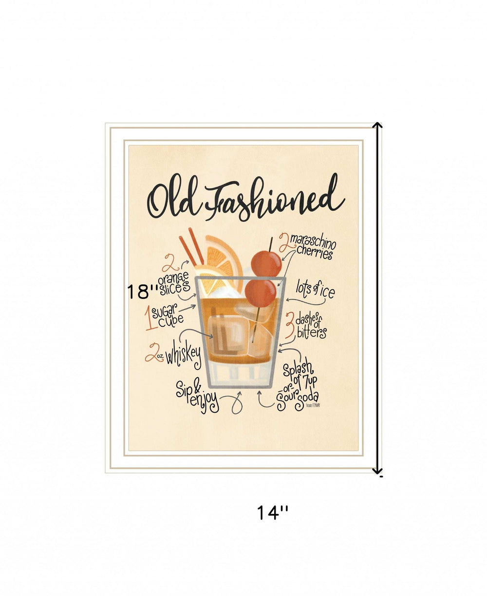 Old Fashioned 2 White Framed Print Wall Art - Homeroots - Flyclothing LLC